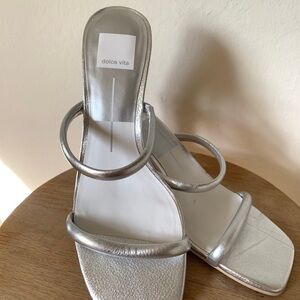 Dolce Vita Metallic Silver Heels
